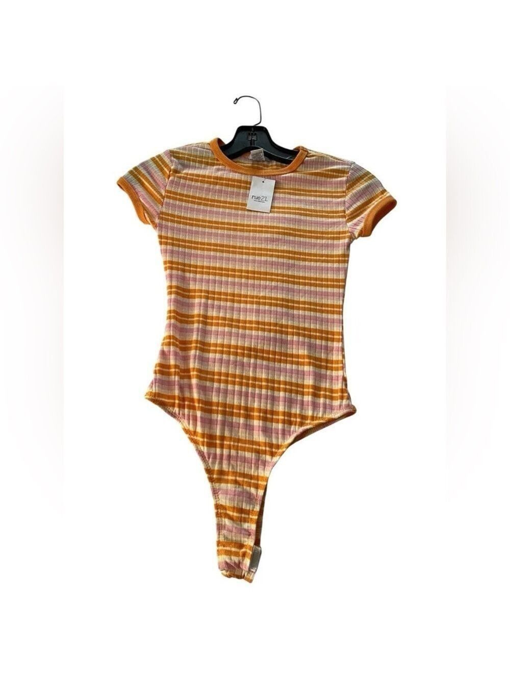 Rue21 Kids Bodysuit Orange and Pink Stripes